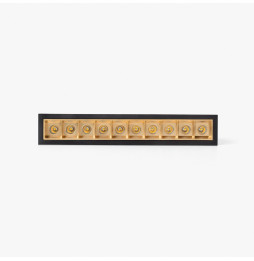 FARO - Empotrable TROOP 10x2W 36° 4000K CRI90 negro / oro