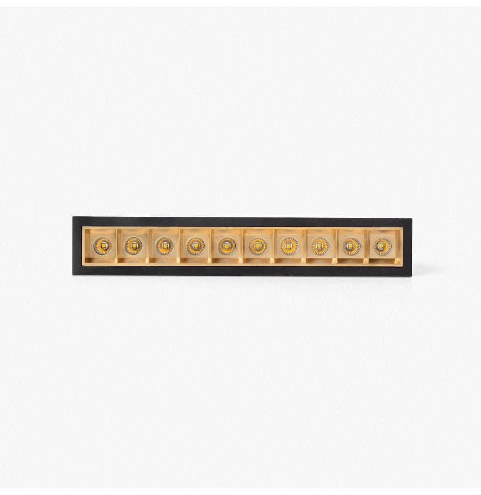 FARO - Empotrable TROOP 10x2W 15° 2700K CRI90 negro / oro