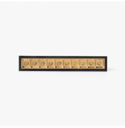 FARO - Empotrable TROOP 10x2W 36° 3000K CRI90 negro / oro