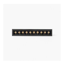 FARO - Empotrable TROOP 10x2W 48° 4000K CRI90 negro / negro