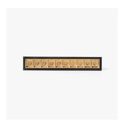 FARO - Empotrable TROOP 10x2W 15° 3000K CRI90 negro / oro
