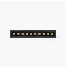 FARO - Empotrable TROOP 10x2W 48° 3000K CRI90 negro / negro