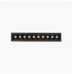 FARO - Empotrable TROOP 10x2W 48° 2700K CRI90 negro / negro
