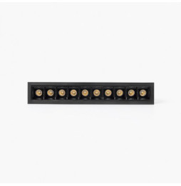 FARO - Empotrable TROOP 10x2W 36° 3000K CRI90 negro / negro