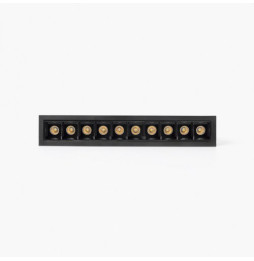 FARO - Empotrable TROOP 10x2W 36° 4000K CRI90 negro / negro