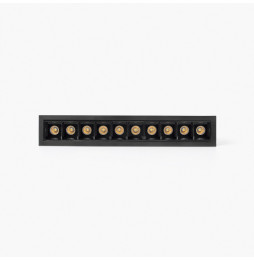 FARO - Empotrable TROOP 10x2W 15° 2700K CRI90 negro / negro