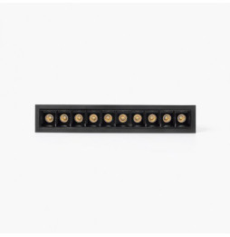 FARO - Empotrable TROOP 10x2W 15° 4000K CRI90 negro / negro