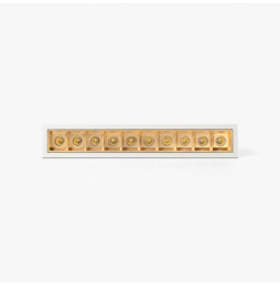 FARO - Empotrable TROOP 10x2W 15° 3000K CRI90 blanco / oro