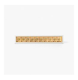 FARO - Empotrable TROOP 10x2W 15° 3000K CRI90 blanco / oro