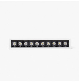 FARO - Empotrable TROOP 10x2W 48° 4000K CRI90 blanco / negro