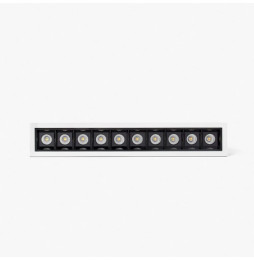 FARO - Empotrable TROOP 10x2W 36° 2700K CRI90 blanco / negro