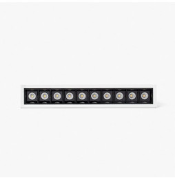FARO - Empotrable TROOP 10x2W 36° 4000K CRI90 blanco / negro