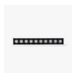 FARO - Empotrable TROOP 10x2W 36° 4000K CRI90 blanco / negro