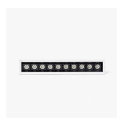 FARO - Empotrable TROOP 10x2W 15° 3000K CRI90 blanco / negro