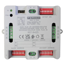 FERMAX - Decoder de planta de 4 salidas DUOX PLUS 4S montaje en carril DIN4
