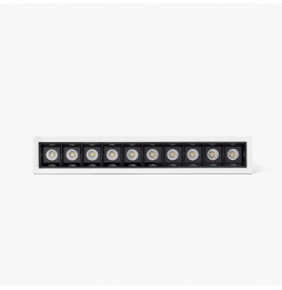 FARO - Empotrable TROOP 10x2W 15° 2700K CRI90 blanco / negro