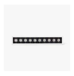 FARO - Empotrable TROOP 10x2W 15° 2700K CRI90 blanco / negro