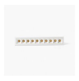 FARO - Empotrable TROOP 10x2W 48° 2700K CRI90 blanco / blanco