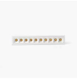 FARO - Empotrable TROOP 10x2W 15° 2700K CRI90 blanco / blanco