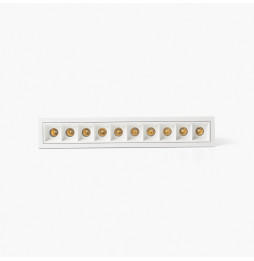 FARO - Empotrable TROOP 10x2W 15° 3000K CRI90 blanco / blanco