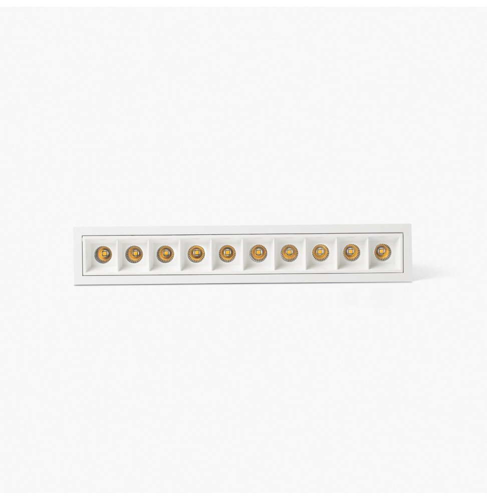 FARO - Empotrable TROOP 10x2W 15° 3000K CRI90 blanco / blanco
