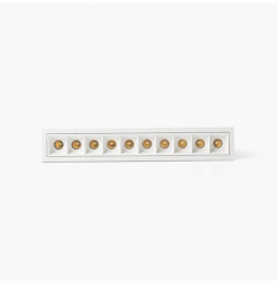 FARO - Empotrable TROOP 10x2W 15° 3000K CRI90 blanco / blanco