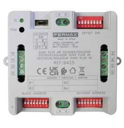 FERMAX - Decoder de planta de 4 salidas DUOX PLUS 4S montaje en carril DIN4