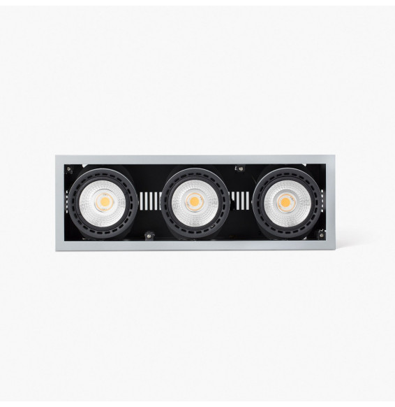 FARO - Empotrable MINI COLIN-3 LED FOOD 75W MEAT 56° gris