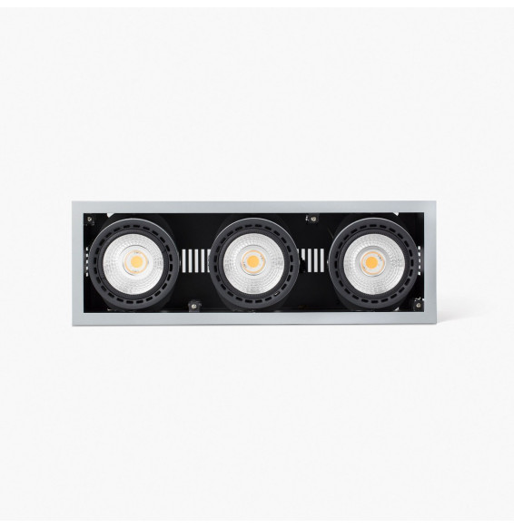 FARO - Empotrable MINI COLIN-3 LED FOOD 75W BREAD 20° gris