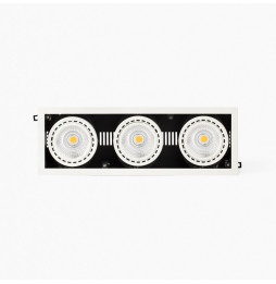 FARO - Empotrable MINI COLIN-3 LED FOOD 75W BREAD 20° blanco