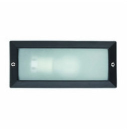 FARO - Luminaria empotrable liso E27 9/40W aluminio blanco