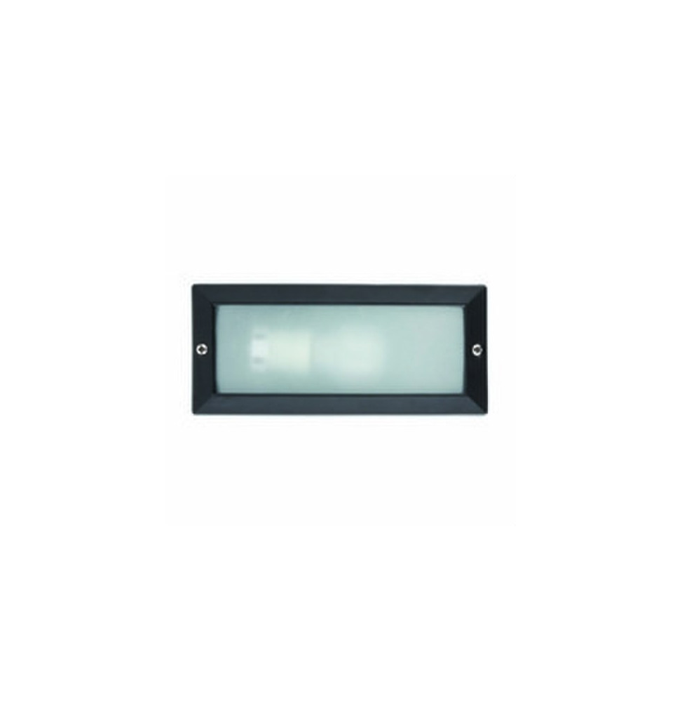 FARO - Luminaria empotrable liso E27 9/40W aluminio blanco