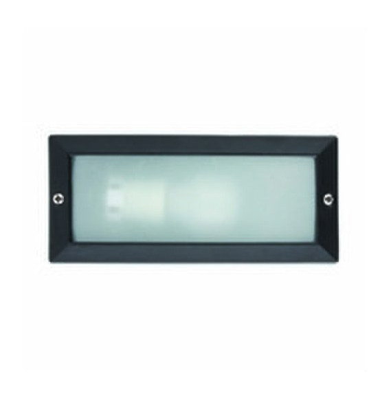 FARO - Luminaria empotrable liso E27 9/40W aluminio blanco