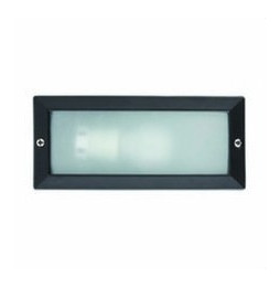 FARO - Luminaria empotrable liso E27 9/40W aluminio blanco