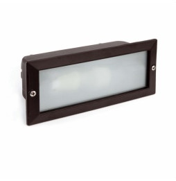 FARO - Luminaria empotrable liso E27 9/40W aluminio negro