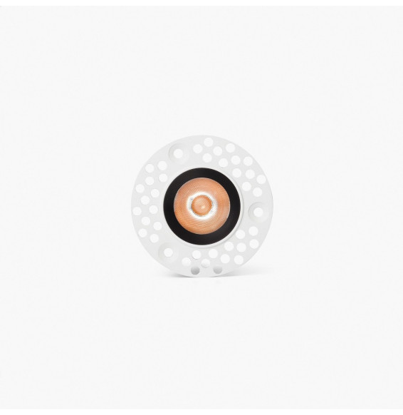 FARO - Downlight empotrable UNO TRIM 8W 24° 3000K CRI90 DALI negro / negro