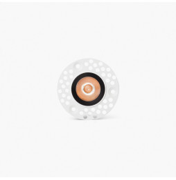 FARO - Downlight empotrable UNO TRIM 8W 24° 3000K CRI90 negro / negro