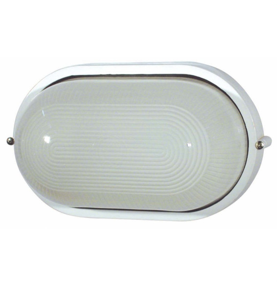 FARO - Aplique fundición DERBY-P E27 9/60W blanco