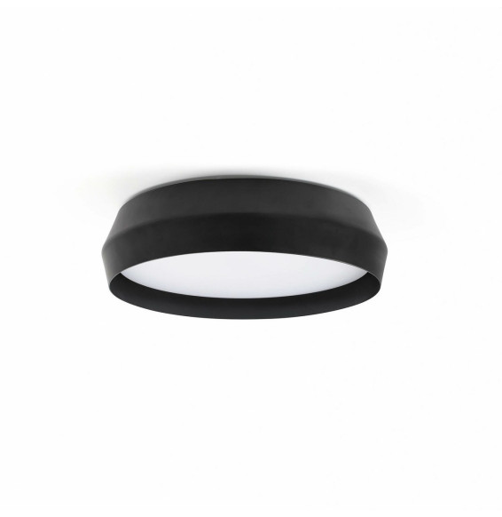 FARO - Aplique/plafón SHOKU 350 LED 24W 2700K DIM negro / negro