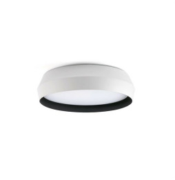 FARO - Aplique/plafón SHOKU 350 LED 24W 2700K DIM blanco / negro