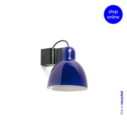 FARO - Aplique VENICE diámetro 200 1xE27 azul cobalto