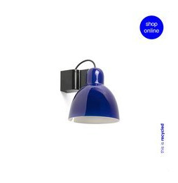 FARO - Aplique VENICE diámetro 200 1xE27 azul cobalto