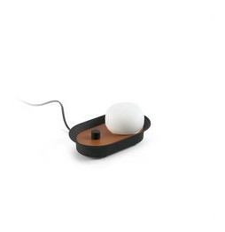 FARO - Aplique MAYA negro/TERRACOTA 8W 2700K