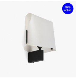 FARO - Aplique LUANG 1xE27 negro / beige