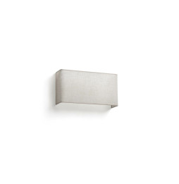 FARO - Aplique cuadrado OTTON 2xE27375x200x105 lino