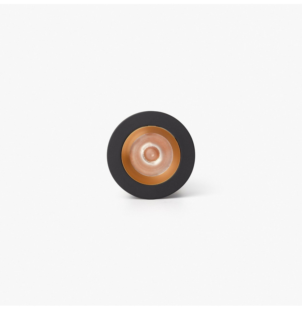 FARO - Downlight empotrable UNO 8W 11° 2700K CRI90 negro / oro