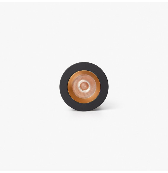 FARO - Downlight empotrable UNO 8W 11° 2700K CRI90 negro / oro