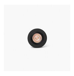 FARO - Downlight empotrable UNO 8W 37° 3000K CRI90 negro / negro