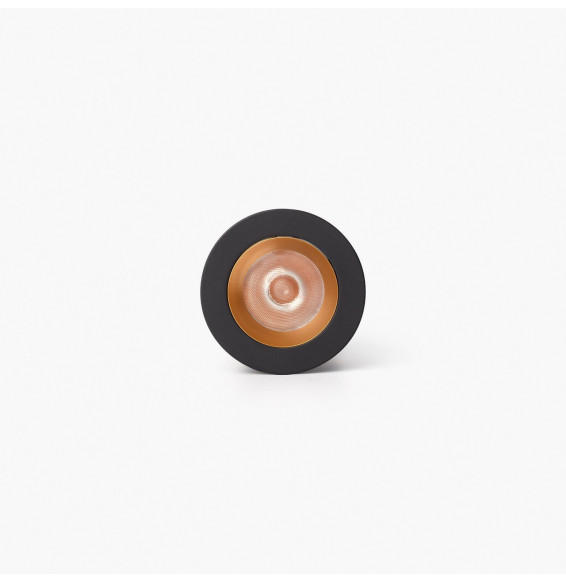FARO - Downlight empotrable UNO 8W 11° 3000K CRI90 negro / oro