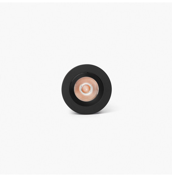 FARO - Downlight empotrable UNO 8W 24° 3000K CRI90 DALI negro / negro